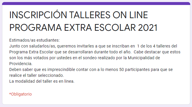 talleres online