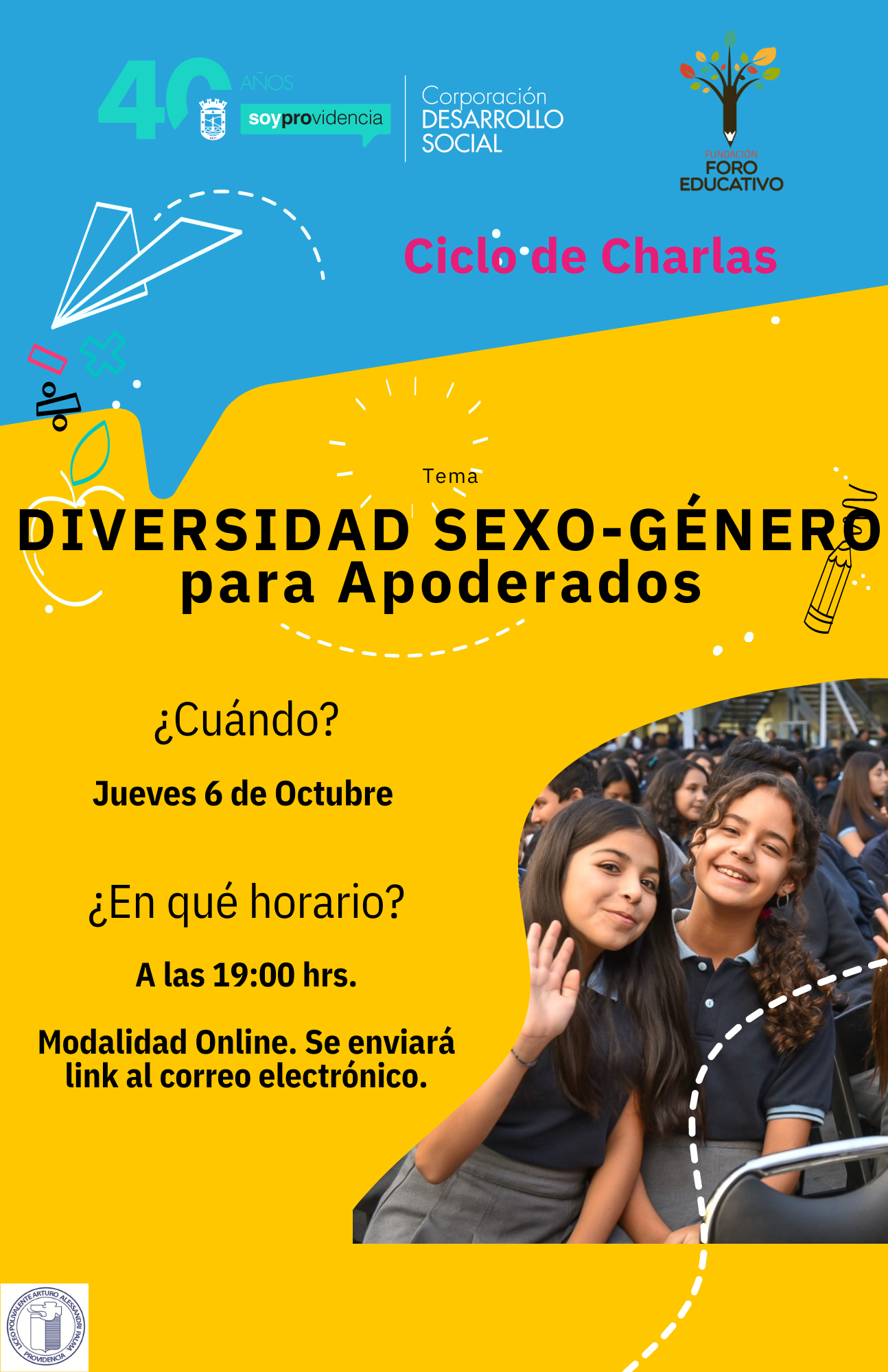 Afiche charla apoderados 